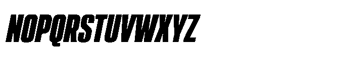 Sygnos Black Condensed Oblique Font UPPERCASE