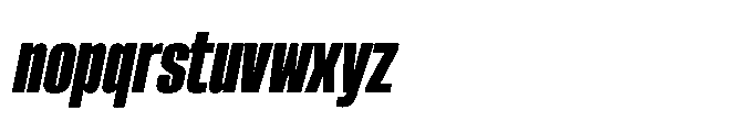 Sygnos Black Condensed Oblique Font LOWERCASE