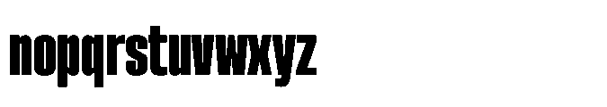 Sygnos Black Condensed Regular Font LOWERCASE