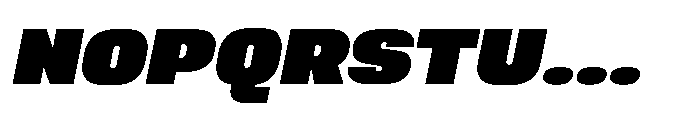 Sygnos Black Exp Oblique Font UPPERCASE