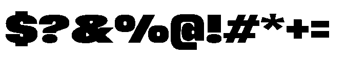 Sygnos Black Exp Regular Font OTHER CHARS