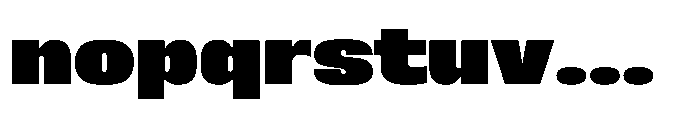 Sygnos Black Exp Regular Font LOWERCASE