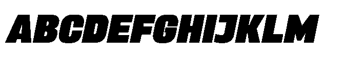 Sygnos Black Oblique Font UPPERCASE
