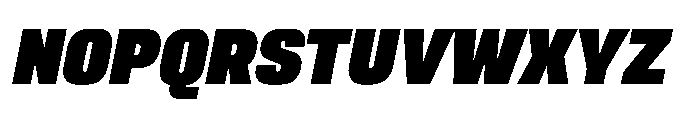 Sygnos Black Oblique Font UPPERCASE