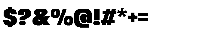 Sygnos Black Regular Font OTHER CHARS