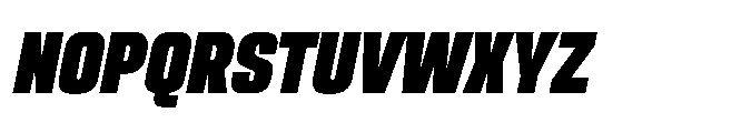 Sygnos Black Sm Condensed Oblique Font UPPERCASE