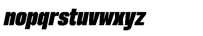 Sygnos Black Sm Condensed Oblique Font LOWERCASE