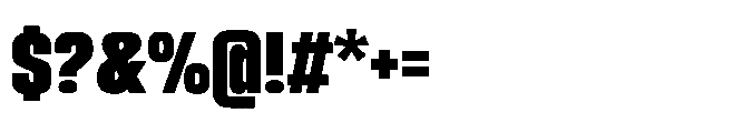 Sygnos Black Sm Condensed Regular Font OTHER CHARS