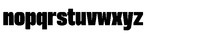 Sygnos Black Sm Condensed Regular Font LOWERCASE