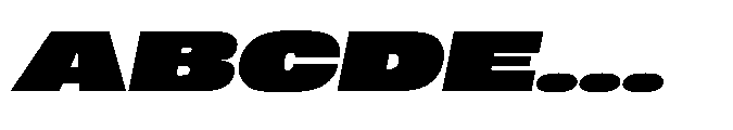 Sygnos Black UExp Oblique Font UPPERCASE