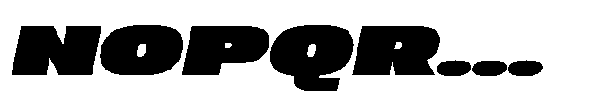 Sygnos Black UExp Oblique Font UPPERCASE