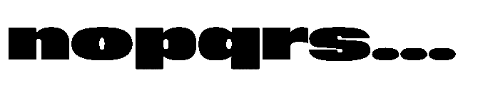 Sygnos Black UExp Regular Font LOWERCASE