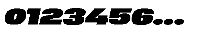 Sygnos Black XExp Oblique Font OTHER CHARS