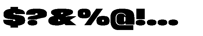 Sygnos Black XExp Regular Font OTHER CHARS