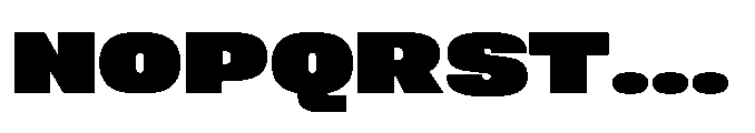 Sygnos Black XExp Regular Font UPPERCASE