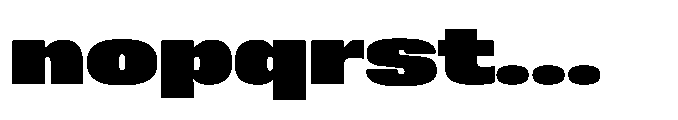 Sygnos Black XExp Regular Font LOWERCASE
