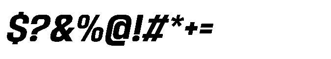 Sygnos Bold Oblique Font OTHER CHARS