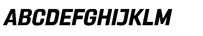 Sygnos Bold Oblique Font UPPERCASE