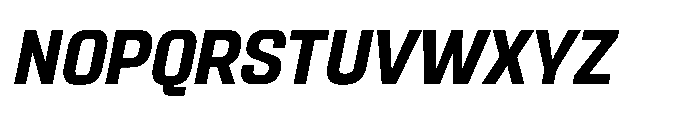 Sygnos Bold Oblique Font UPPERCASE