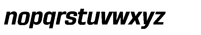 Sygnos Bold Oblique Font LOWERCASE
