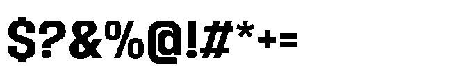 Sygnos Bold Font OTHER CHARS