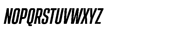 Sygnos Condensed Bold Oblique Font UPPERCASE