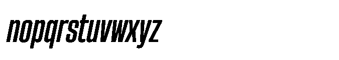 Sygnos Condensed Bold Oblique Font LOWERCASE