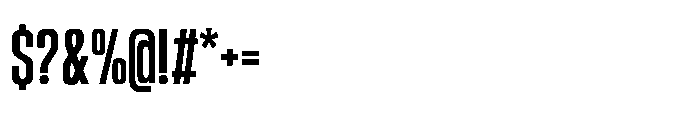 Sygnos Condensed Bold Font OTHER CHARS