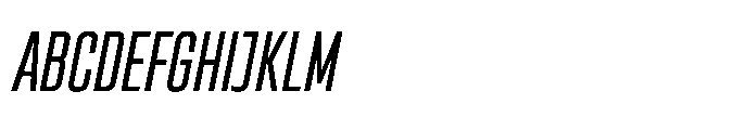 Sygnos Condensed Oblique Font UPPERCASE