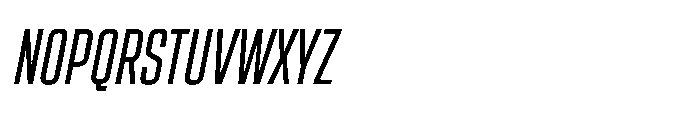 Sygnos Condensed Oblique Font UPPERCASE