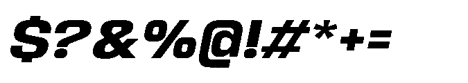 Sygnos Exp Bold Oblique Font OTHER CHARS