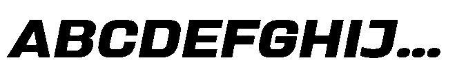 Sygnos Exp Bold Oblique Font UPPERCASE