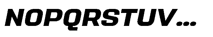 Sygnos Exp Bold Oblique Font UPPERCASE