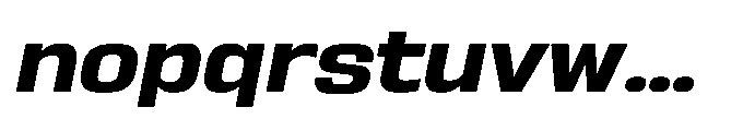 Sygnos Exp Bold Oblique Font LOWERCASE