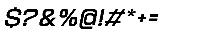 Sygnos Exp Oblique Font OTHER CHARS