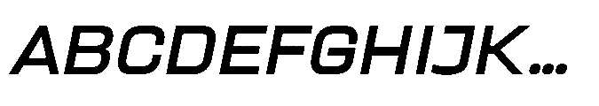 Sygnos Exp Oblique Font UPPERCASE