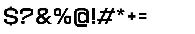 Sygnos Exp Regular Font OTHER CHARS