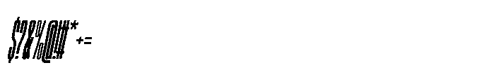 Sygnos Extrabold Cmp Oblique Font OTHER CHARS