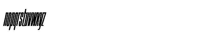 Sygnos Extrabold Cmp Oblique Font LOWERCASE