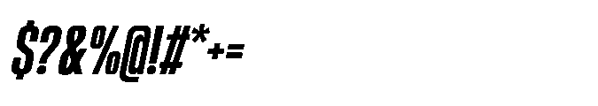 Sygnos Extrabold Condensed Oblique Font OTHER CHARS