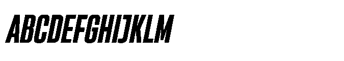 Sygnos Extrabold Condensed Oblique Font UPPERCASE