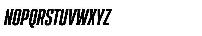 Sygnos Extrabold Condensed Oblique Font UPPERCASE