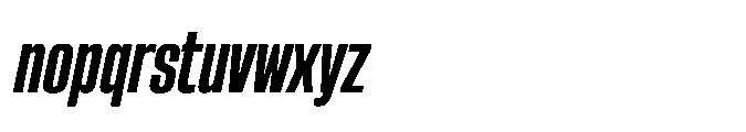 Sygnos Extrabold Condensed Oblique Font LOWERCASE