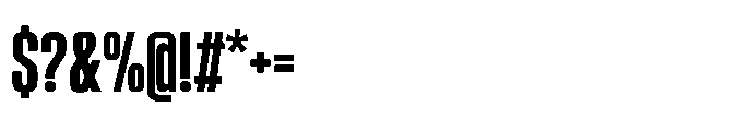 Sygnos Extrabold Condensed Regular Font OTHER CHARS