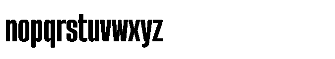 Sygnos Extrabold Condensed Regular Font LOWERCASE