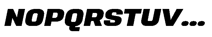 Sygnos Extrabold Exp Oblique Font UPPERCASE