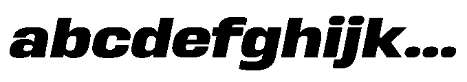 Sygnos Extrabold Exp Oblique FONT