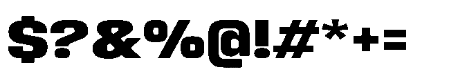 Sygnos Extrabold Exp Regular Font OTHER CHARS