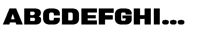 Sygnos Extrabold Exp Regular Font UPPERCASE