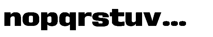 Sygnos Extrabold Exp Regular Font LOWERCASE